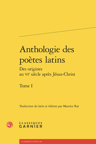 Anthologie des poètes latins