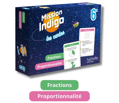 Mission Indigo Les cartes - Fractions / Proportionnalité - 6e - Ed. 2024