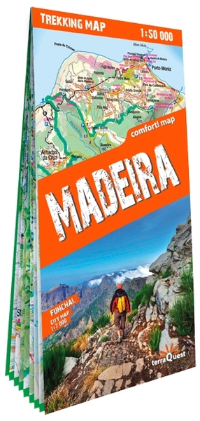 Madère 1/50.000 (carte grand format laminée trekking tQ) - Anglais