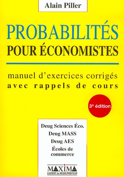 Probabilités pour économistes - 3e éd. NP