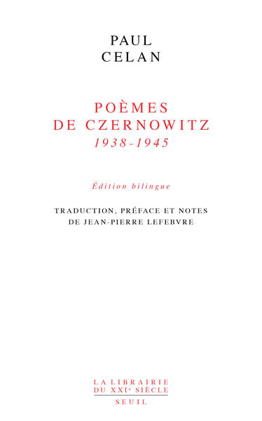 Poèmes de Czernowitz (1938-1945)