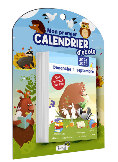 Mon premier calendrier d'école 2024-2025