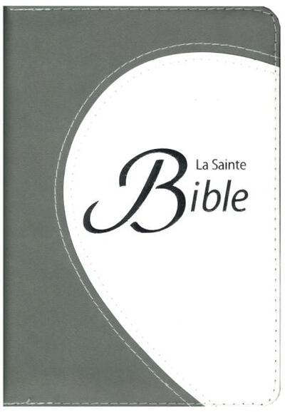 Bible Compacte Segond 1910 / Modèle souple, duotone gris, ruban marque page, tranche argentée, fermeture éclair