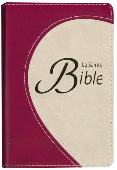 Bible Compacte Segond 1910 / Modèle souple, duotone framboise, ruban marque page, tranche dorée
