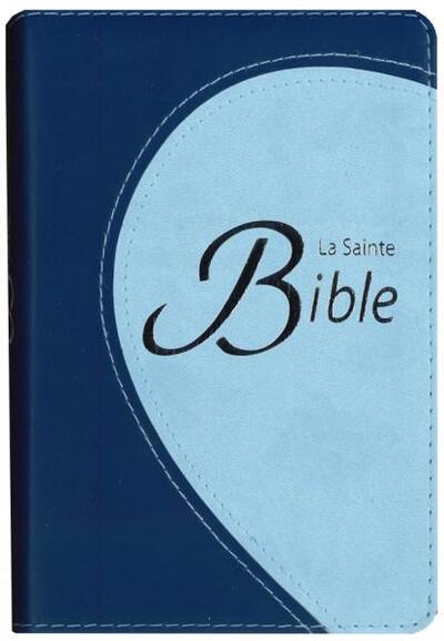 Bible Compacte Segond 1910 / Modèle souple, duotone bleu, ruban marque-page, tranche argentée