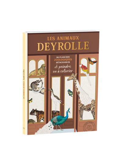 Les animaux Deyrolle à colorier - 30 planches détachables à peindre ou à colorier