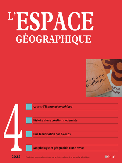 L'espace géographique n° 4-2022