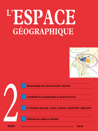 L'espace géographique n° 2-2020