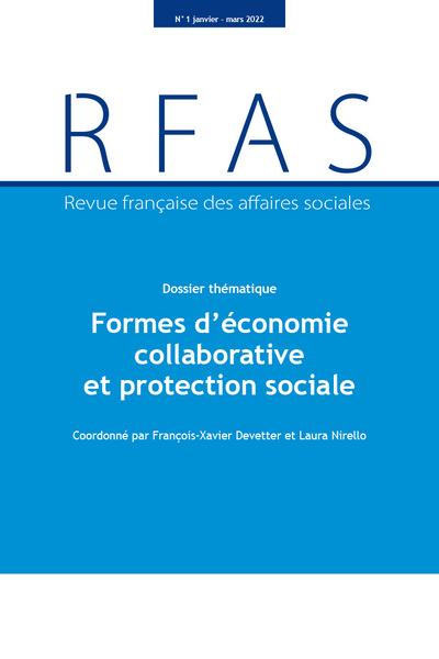 Formes d'économie collaborative et protection sociale - 1/2022