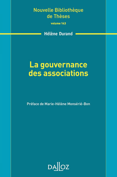 La gouvernance des associations - Volume 143