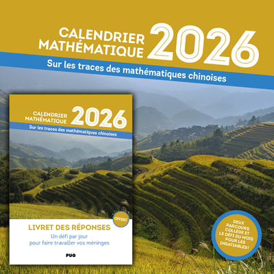 Calendrier mathématique 2026 - Sur les traces des mathématiques chinoises