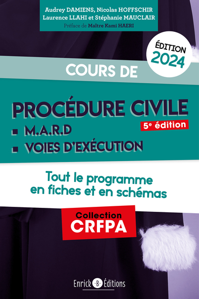 Cours de procédure civile et modes alternatifs de règlement des différends 2024 - Tout le programme en fiches et en schémas