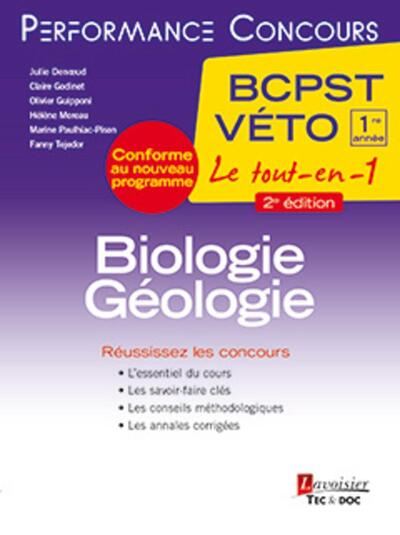 Biologie-Géologie 1re année BCPST-VÉTO (2° Ed.)