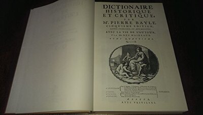 Dictionnaire historique et critique. 4 volumes in-folio - Réimpression de l'édition d'Amsterdam, 1740