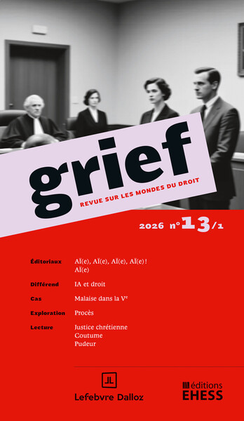 Grief, revue sur les mondes du droit n° 13/1