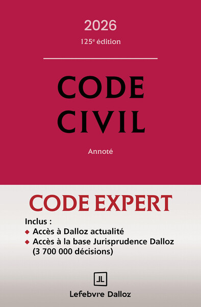 Code Dalloz Expert. Code civil 2026. 23e éd.