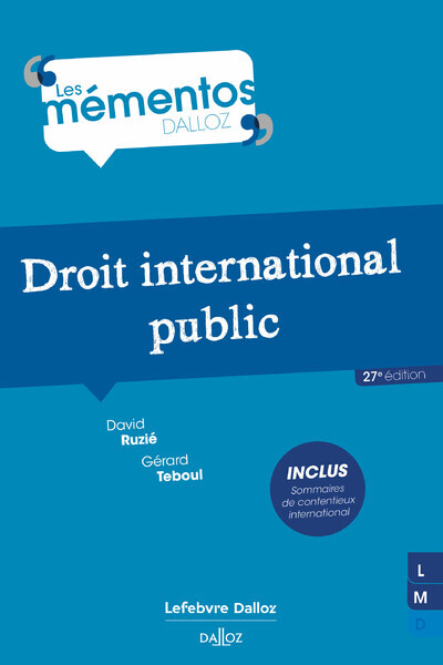 Droit international public. 27e éd.