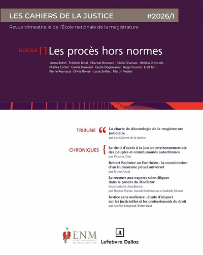 Les cahiers de la justice 2026/1