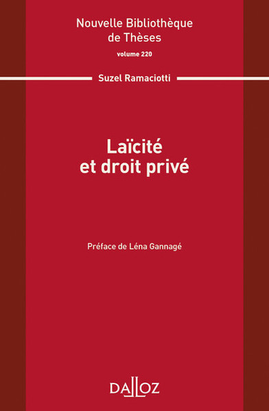 Laïcité et droit privé - Volume 220