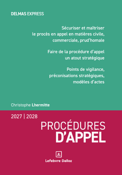 Procédures d'appel 2027/2028. 4e éd.