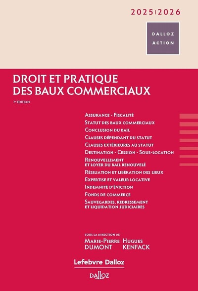 Droit et pratique des baux commerciaux 2025/2026. 7e éd.