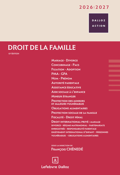 Droit de la famille 2026/2027. 10e éd.