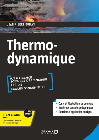 Thermodynamique - Cours, exercices et problèmes corrigés - Licence, IUT, Prépas
