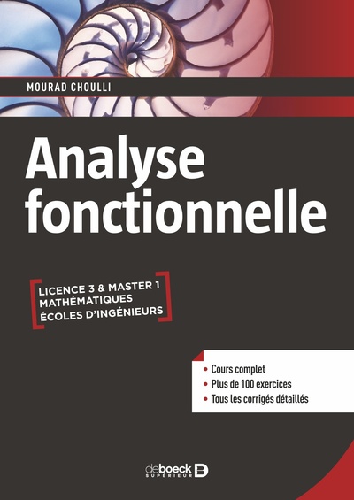 Analyse fonctionnelle - Cours et exercices corrigés - Licence • Master • Écoles d’ingénieurs