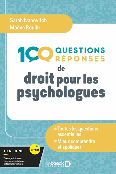 100 questions de droit pour les psychologues