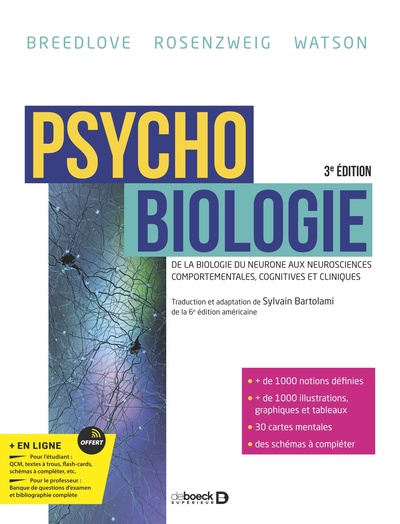 Psychobiologie - De la biologie du neurone aux neurosciences comportementales, cognitives et cliniques