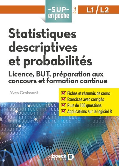 Statistiques descriptives et probabilités - Licence, BUT, préparation aux concours et formation continue