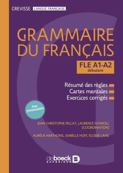Grevisse FLE A1-A2 Grammaire du français - Niveau débutant