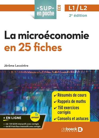 La microéconomie en 25 fiches - Licences 1 et 2