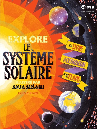 Explore le Système solaire - Un livre accordéon avec des flaps