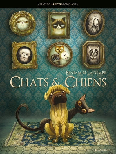 Chats et chiens - Carnet de 15 posters détachables