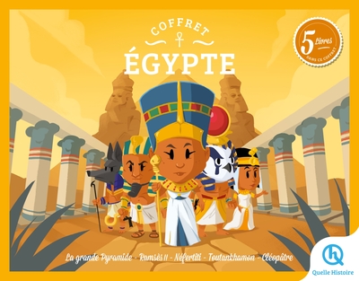 Coffret Egypte - Grande Pyramide - Ramsès II - Néfertiti - Toutankhamon - Cléopâtre