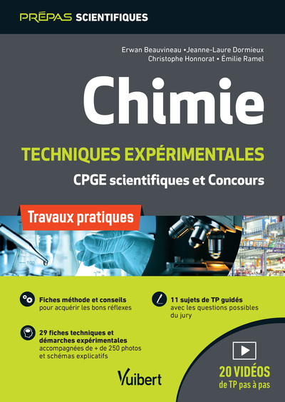 Chimie. Travaux pratiques et techniques expérimentales - TP pour les classes préparatoires scientifiques (CPGE) et les concours