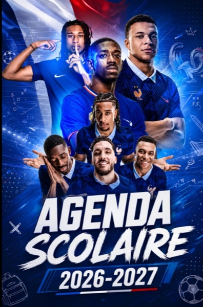 Agenda Scolaire 2026 2027 - Organisateur Scolaire Quotidien, Agenda Pour Garçons et Filles, Primaire, Collège & Lycée,...
