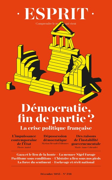 Esprit - Démocratie : fin de partie ? La crise politique française - Décembre 2025