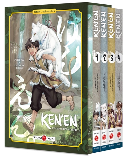 Ken'en - Comme chien et singe - coffret - vol. 01 à vol. 04