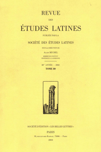 Revue des études latines