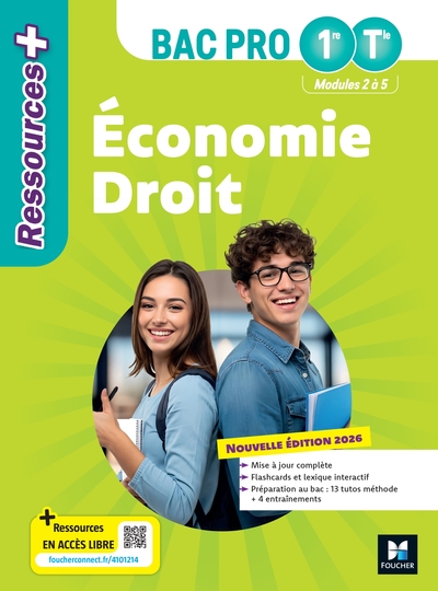 Ressources Plus - Économie-Droit - 1re-Tle Bac Pro - Ed. 2026 - Livre élève