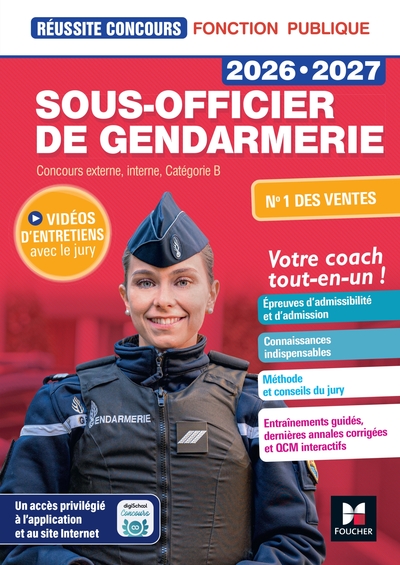Réussite Concours - Sous-officier de gendarmerie - 2026-2027- Préparation complète
