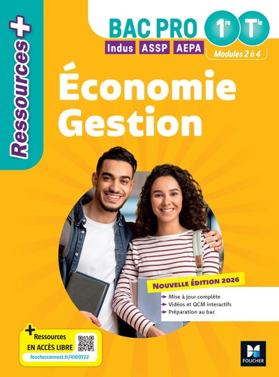 Ressources Plus - Économie-Gestion - 1re Tle Bac Pro - Ed 2026 - Livre élève