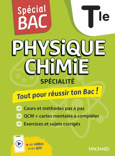 Spécial BAC 2026 - Physique-Chimie Tle - Cours complet, méthode, exercices et sujets pour réussir l'examen