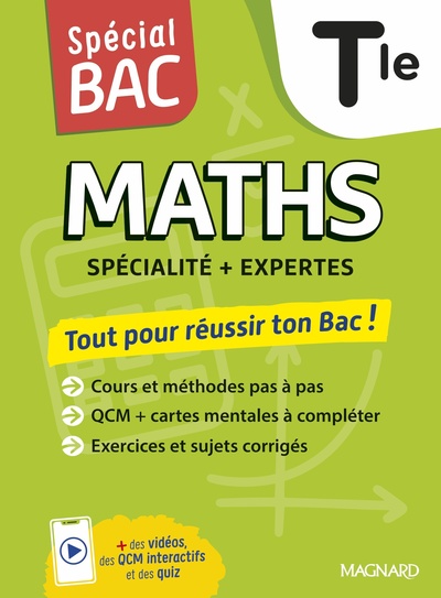 Spécial BAC 2026 - Maths Tle - Cours complet, méthode, exercices et sujets pour réussir l'examen
