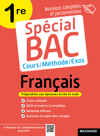 Spécial Bac Français 1re 2025 - Cours complet, méthode, exercices et sujets pour réussir l'examen