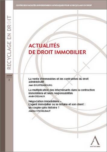actualités de droit immobilier