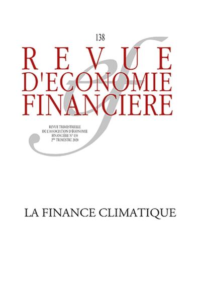 La finance climatique - N138 2E TRIMESTRE 2020