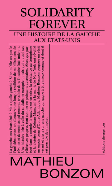 Solidarity forever - Une histoire de la gauche aux Etats-Unis